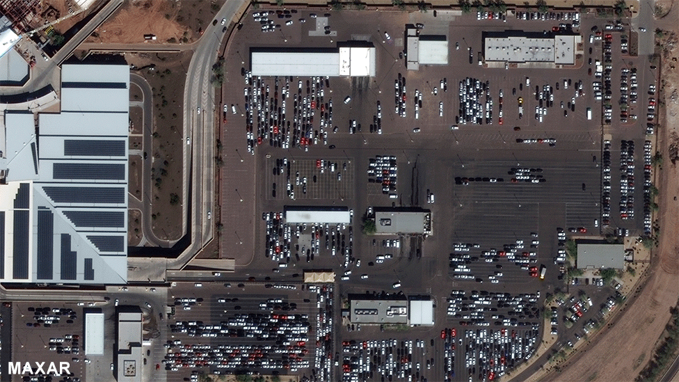 Alquiler de autos en el aeropuerto de Phoenix el 5 de marzo de 2020