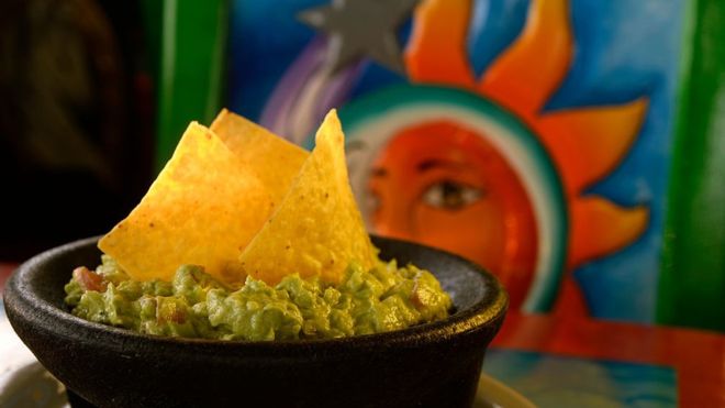 Un plato de guacamole