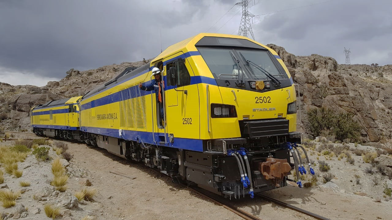 Lee más sobre el artículo Tres locomotoras nuevas de Ferroviaria Andina están en periodo de prueba