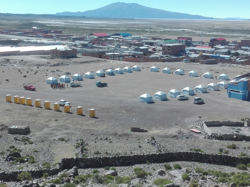 Lee más sobre el artículo Coronavirus: Habilitan campamento en Pisiga para 300 bolivianos que serán repatriados