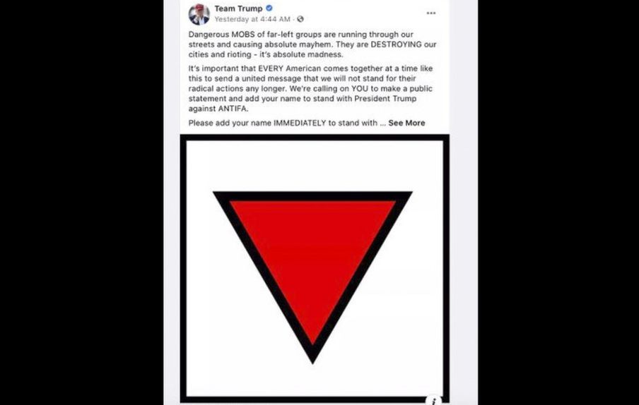Lee más sobre el artículo Facebook elimina anuncios de campaña de Trump por incluir un símbolo usado en la Alemania nazi