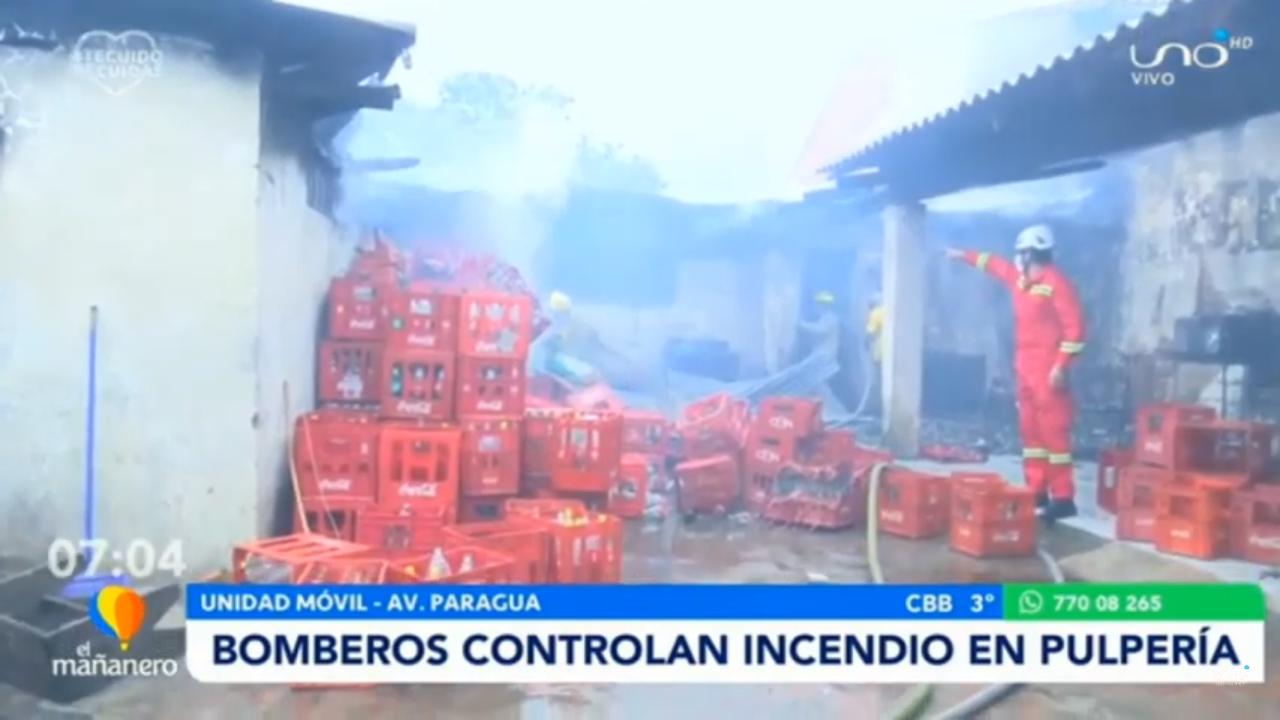 Lee más sobre el artículo Incendio consumió pulpería de la avenida Paraguá