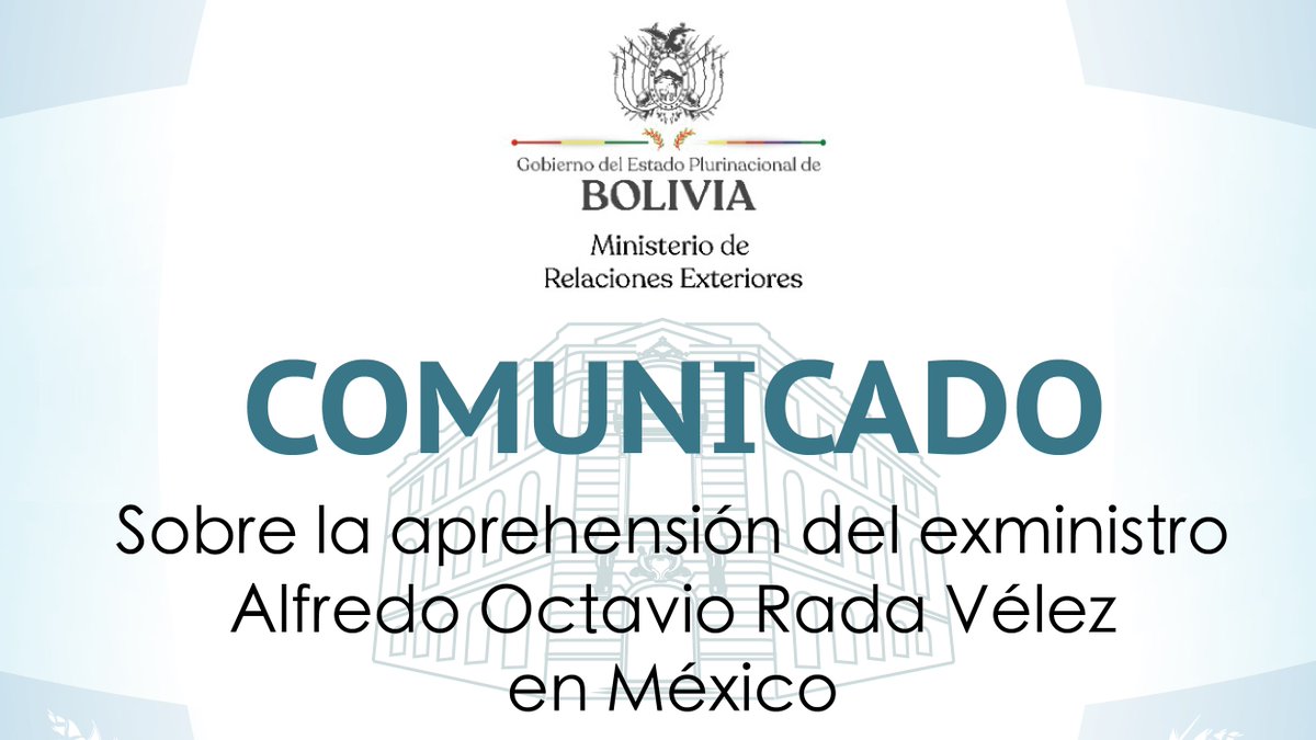 Lee más sobre el artículo Cancillería desvirtúa que Alfredo Rada fuera funcionario de Cancillería