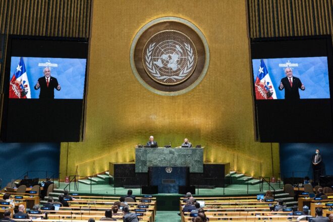 Lee más sobre el artículo Chile tomó todas las medidas para garantizar respeto a DDHH tras estallido social, dice Piñera en ONU