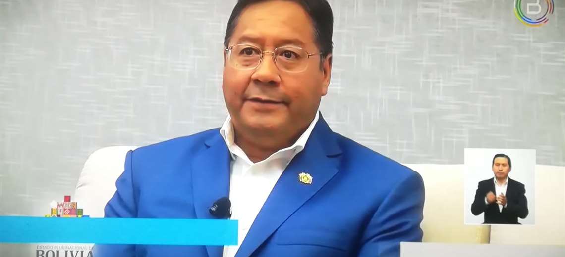Lee más sobre el artículo Arce habla en Bolivia TV de sus primeros seis meses de gestión y se dedica a señalar los supuestos errores del Gobierno de Jeanine Áñez