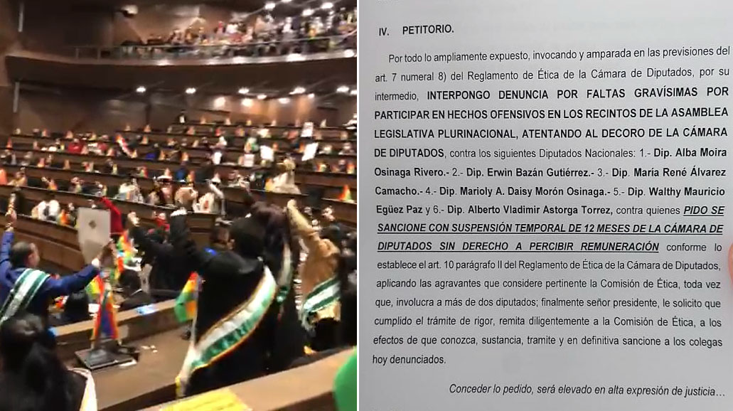 Lee más sobre el artículo Oficialista denuncia a seis opositores y pide suspenderlos sin salario por los gritos en el discurso de Arce