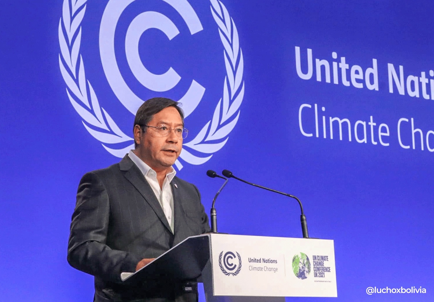 Lee más sobre el artículo Arce en la COP26: Los países desarrollados están promoviendo el nuevo colonialismo del carbono