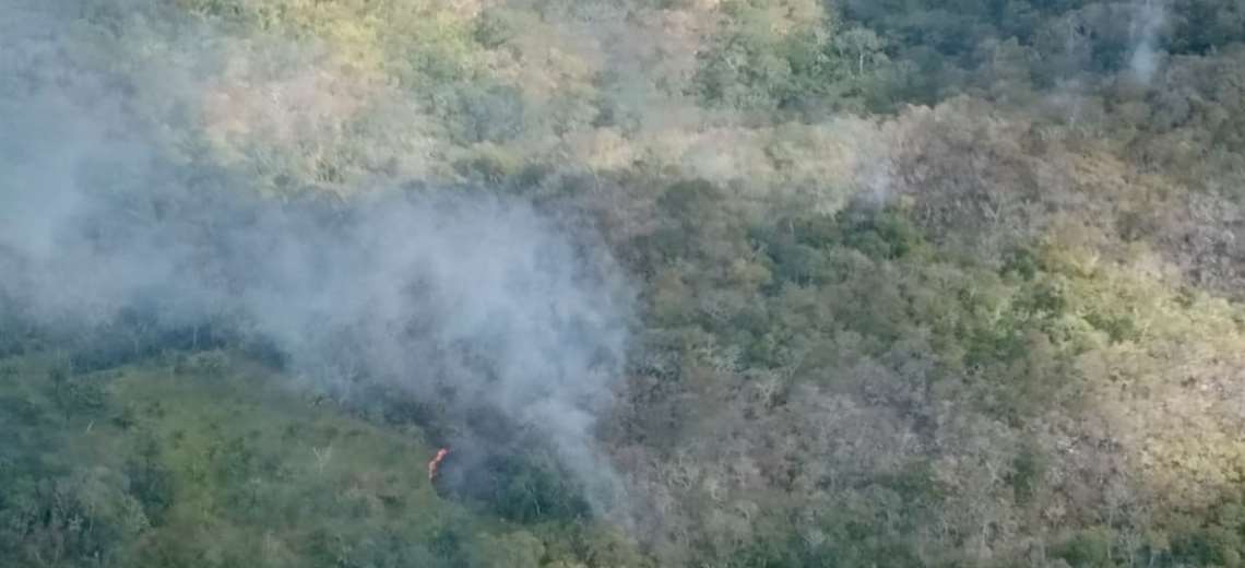 Lee más sobre el artículo Sobrevuelo muestra que el fuego avanza por dos lados en área protegida de Concepción